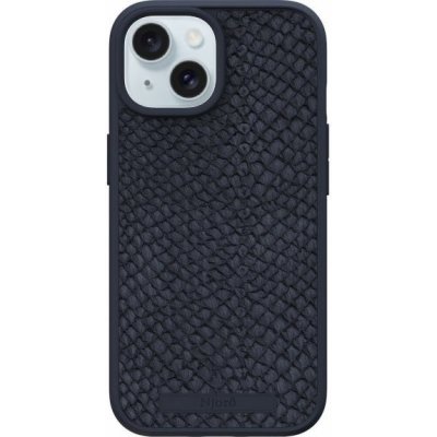 NJORD z lososí kůže s MagSafe iPhone 15 Plus - tmavě šedé – Zboží Mobilmania