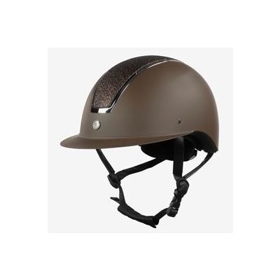 Horze Jezdecká přilba Monarch Glitter hnědá – Zboží Dáma