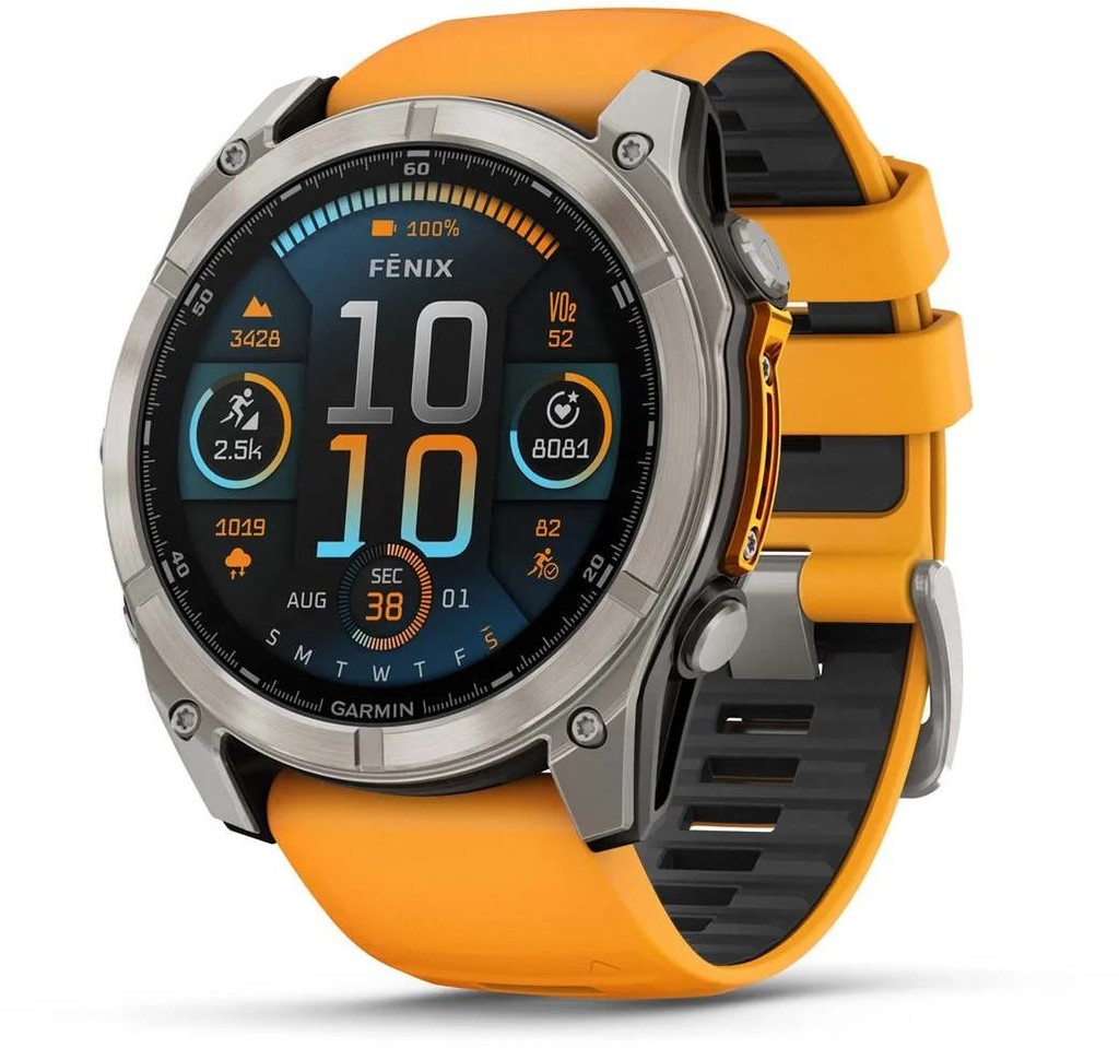 Garmin Fenix 8 AMOLED 51mm Sapphire Titanium Graphite/Orange 010-02905-11 na Heureka.cz