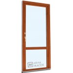 Knipping balkonové dveře 70 x 200 cm OS s příčkou a oboustranou klikou FAB levé zlatý dub/bílá – Zboží Mobilmania