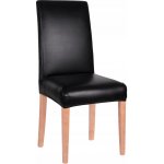 SPRINGOS Potah na židli elastický, černý, imitace kůže SPRINGOS SPANDEX HA0036-XG – Sleviste.cz