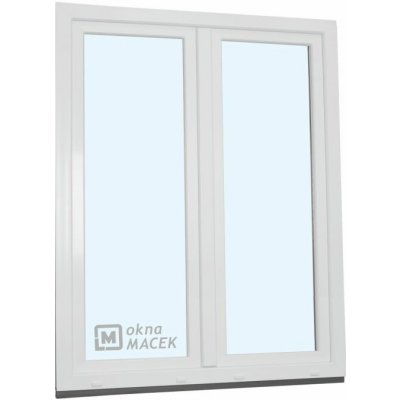 Kömmerling balkonové dveře 70 AD O+OS klapačka levé bílá 150 x 210 cm jednostranná klika + madýlko + PVC rám – Hledejceny.cz