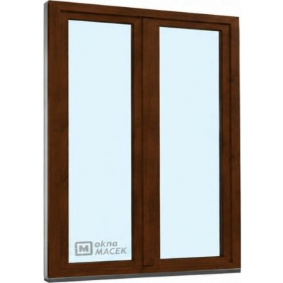 Kömmerling balkonové dveře 70 AD O+OS klapačka levé tmavý dub/bílá 150 x 220 cm jednostranná klika + madýlko + PVC rám – Hledejceny.cz