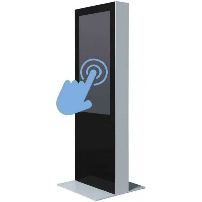 Jansen Display Digitální oboustranný totem s monitory Samsung 50", černý, dotyková fólie | Zboží Auto