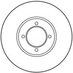 Brzdový kotouč TRW DF1657 - FORD CAPRI – Zboží Mobilmania