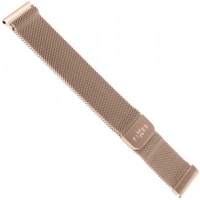 FIXED síťovaný nerezový řemínek Mesh Strap s Quick Release, 18mm, růžovo-zlatá FIXMEST-18MM-RG – Zbozi.Blesk.cz