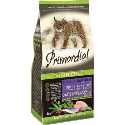 Primordial Pet Food GF Cat Sterilizzato Turkey&Herring 2 kg – Hledejceny.cz