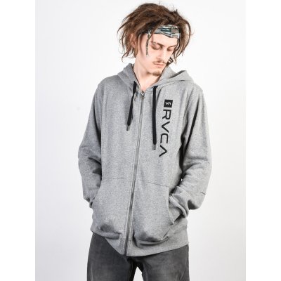 Rvca Mikina Cage Heather Grey šedá