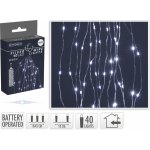 Harasim velkoobchod s. r. o. Vánoční osvětlení "vodopád" 40 LED, 8 x 45 cm, bílé světlo – Hledejceny.cz