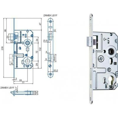 HOBES K 221C L Zn 72/77 18mm – Hledejceny.cz