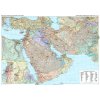 Nástěnné mapy Gizi Map Střední východ - nástěnná mapa 125 x 88 cm Varianta: bez rámu v tubusu, Provedení: laminovaná mapa v lištách