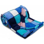 Sleep-well Deka z mikrovlákna tisk Kostka modrá 150x200 – Zboží Dáma