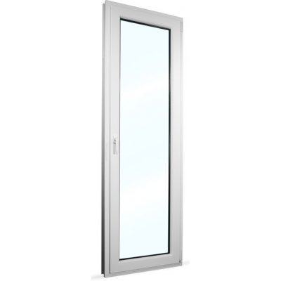 SkladOken.cz balkonové dveře jednokřídlé () 68 x 208 cm, bílé, otevíravé i sklopné, PRAVÉ – Zboží Mobilmania
