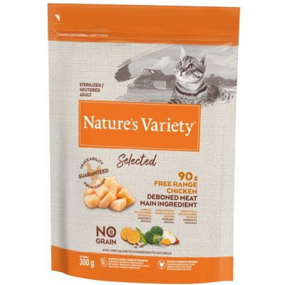 Nature's Variety Selected cat sterilised s kuřecím bez obilovin 0,3 kg