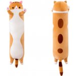 DAMPOD SHOP plyšový polštář dlouhá kočka šedá 130cm – Sleviste.cz