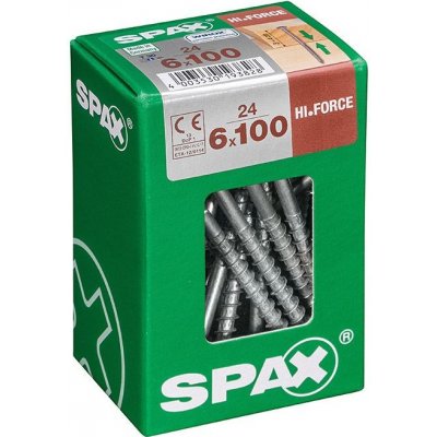Spax Wirox Vrut do dřeva HI.FORCE, ø 6 × 100 mm, TX30, talířová hlava, 24 ks 4251010601007 – Hledejceny.cz
