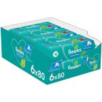 Pampers Fresh Clean Dětské vlhčené ubrousky 6 x 80 ks – Hledejceny.cz