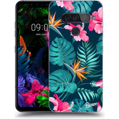 Pouzdro Picasee silikonové LG G8s ThinQ - Pink Monstera čiré – Zboží Mobilmania