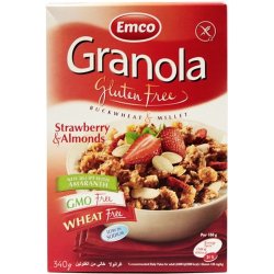 Emco Bezlepková Granola jahodově-mandlová 340 g