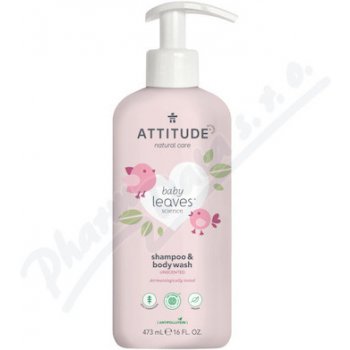 Attitude Dětské tělové mýdlo a šampon 2v1 bez vůně 473 ml
