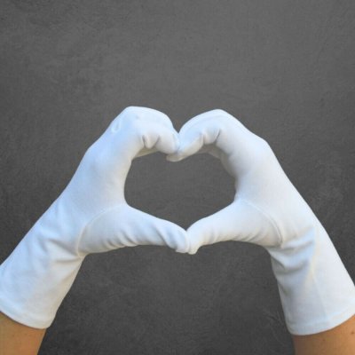 Knitva dámské rukavice ze 100% bavlny bílé – Zboží Dáma