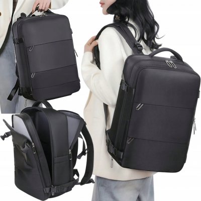 Konofactory Černý batoh do letadla Transporter M 35 l – Zboží Dáma