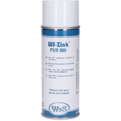 WS-Zink® Pur900 zinkový sprej s obsahom zinku 90% 400 ml zvárateľný matná – Zbozi.Blesk.cz