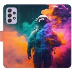 Pouzdro iSaprio Flip s kapsičkami na karty - Astronaut in Colours 02 Samsung Galaxy A52 5G / A52s 5G – Sleviste.cz