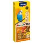 Vitakraft KRÄCKER tyčinky MIX ANDULKA med & pomeranč & popkorn 90g – Zboží Dáma