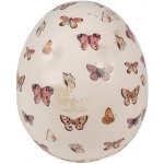 Béžová antik dekorace vejce s motýlky Butterfly Paradise L Ø 14*16 cm – Hledejceny.cz