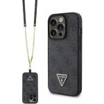 Guess hard iPhone 15 PRO MAX Crossbody 4G Diamond Triangle černé – Zboží Mobilmania