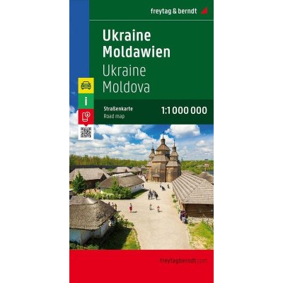 Ukrajina Moldávie mapa Freytag 1:1 000 000