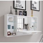 VCM toaletní stolek se zrcadlem Teala bílý – Zboží Dáma