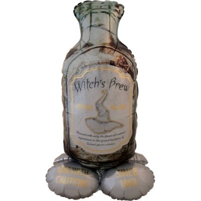 Folat Stojící balonek Creepy Halloween láhev Witch's Brew 95 x 85 cm – Zboží Dáma