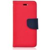 Pouzdro a kryt na mobilní telefon Huawei Pouzdro ForCell Kabura Fancy Book Huawei P30 červené modré