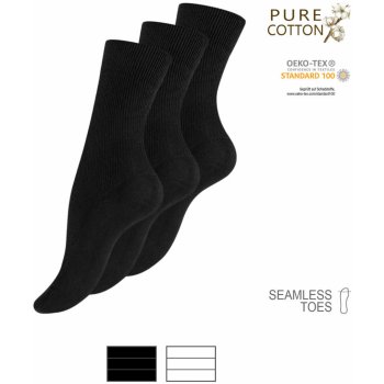 Yenita ponožky dámské 100% bavlna Černá