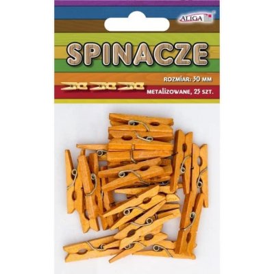 Kolíčky 30mm zlaté 25ks – Zboží Dáma