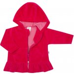 New baby semišková mikinka s kapucí baby tmavě růžová – Zbozi.Blesk.cz