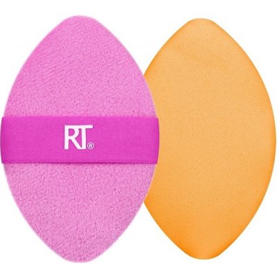 Real Techniques Miracle 2 v 1 Powder Puff víceúčelová labutěnka pro nanášení pudrových a tekutých produktů růžová – Zboží Dáma