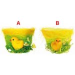 Květináč zelený s kuřátkem 9 x 12,5 cm – Zboží Dáma