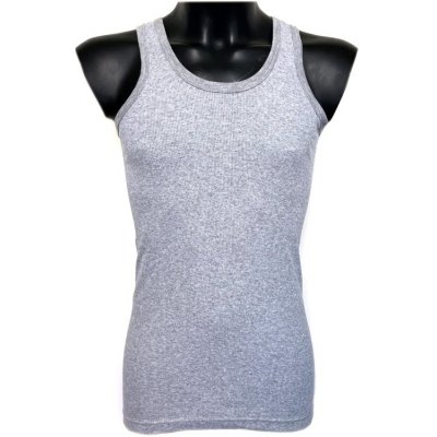 Pánské bavlněné tílko Texbase 2-pack - šedé Velikost: M – Zboží Dáma