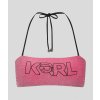 Karl Lagerfeld IKONIK 2.0 LUREX BANDEAU růžová