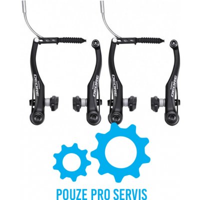 Shimano Deore BR-T610 set černá – Zboží Dáma