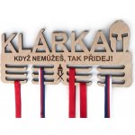 Black M Design Dřevěný věšák na medaile SPARTAN Běh 55x25cm přírodní buk – Sleviste.cz