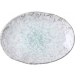 MIJ Servírovací talíř AQUA SPLASH 24 x 17 cm ovál modrá – Zboží Mobilmania