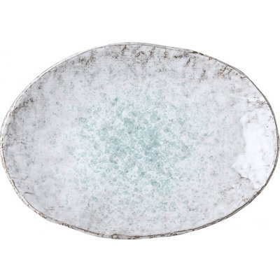 MIJ Servírovací talíř AQUA SPLASH 24 x 17 cm ovál modrá – Zboží Mobilmania