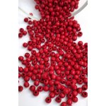 Detoa dřevěné korálky červené 4 mm 10 ks – Zboží Dáma