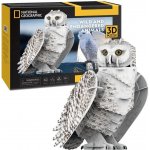CubicFun 3D puzzle National Geograpic Sněžná sova 62 ks – Sleviste.cz