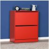 Botník Adore Furniture 84x73 cm červený AD0127