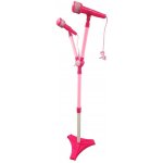 Leventi Dvojitý mikrofon se stojanem růžový – Sleviste.cz